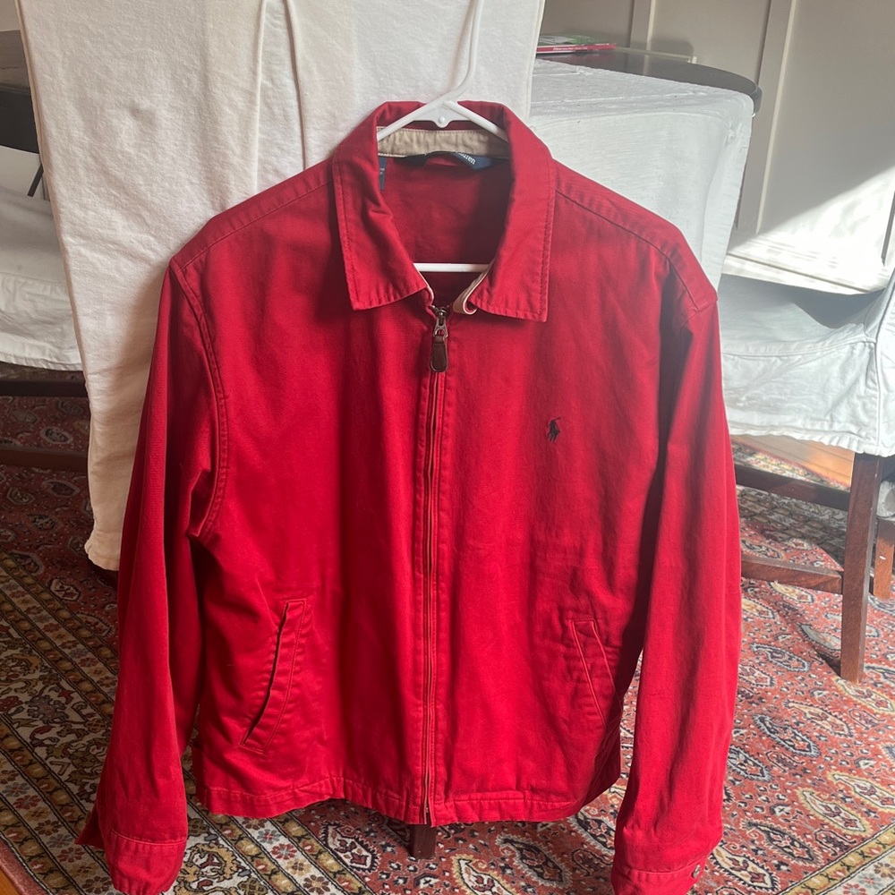 Vintage Polo by Ralph Lauren Men's Vibrant Red Jacket